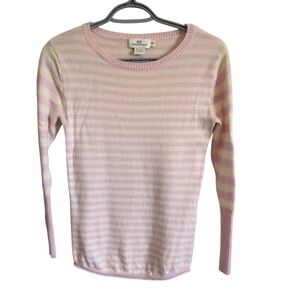 Vineyard Vines Pink/Cream Stripe Merin/Cashmere Blend Sweater Size XXS